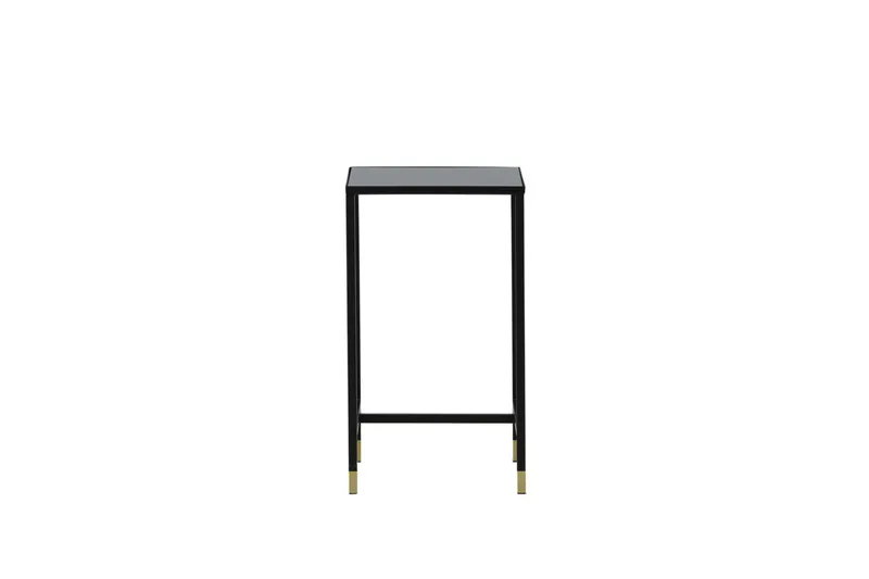 Dipp Sängbord 40 cm Marmormönster - Glas/Svart/Grå - Möbler - Bord & matgrupper - Avlastningsbord - Sängbord & nattduksbord