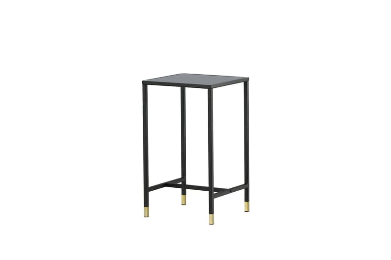 Dipp Sängbord 40 cm Marmormönster - Glas/Svart/Grå - Möbler - Bord & matgrupper - Avlastningsbord - Sängbord & nattduksbord