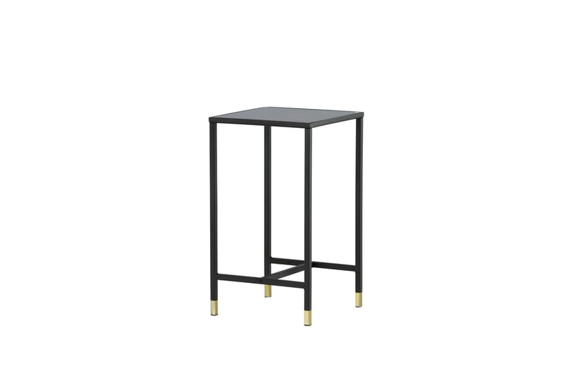 Dipp Sängbord 40 cm Marmormönster - Glas/Svart/Grå - Möbler - Bord & matgrupper - Avlastningsbord - Sängbord & nattduksbord
