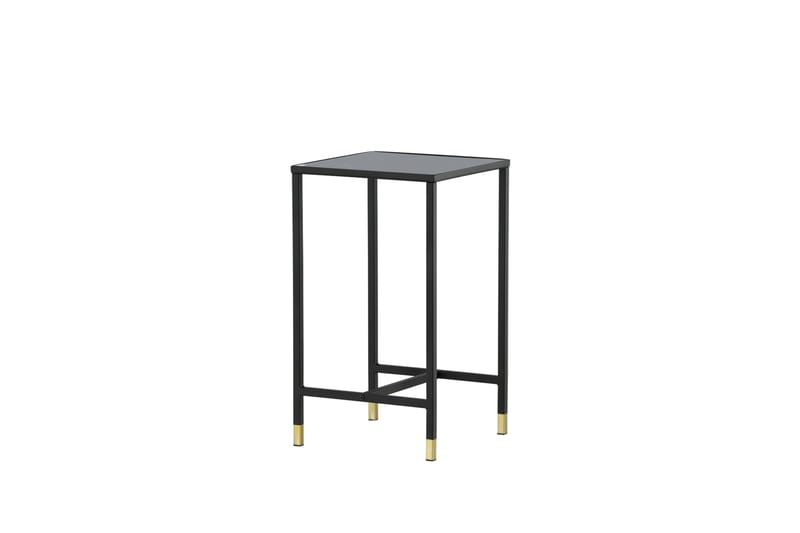 Dipp Sängbord 40 cm Marmormönster - Glas/Svart/Grå - Möbler - Bord & matgrupper - Avlastningsbord - Sängbord & nattduksbord