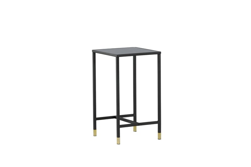 Dipp Sängbord 40 cm Marmormönster - Glas/Svart/Grå - Möbler - Bord & matgrupper - Avlastningsbord - Sängbord & nattduksbord