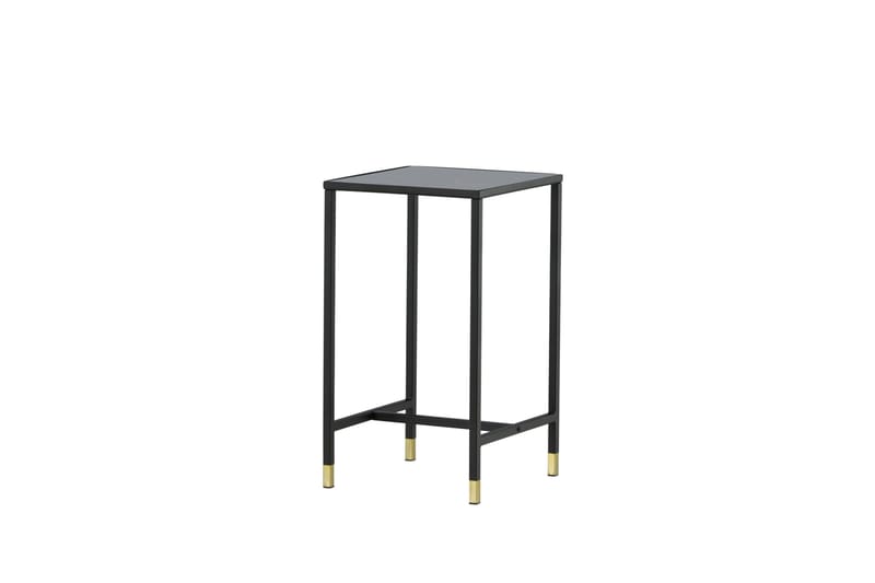 Dipp Sängbord 40 cm Marmormönster - Glas/Svart/Grå - Möbler - Bord & matgrupper - Avlastningsbord - Sängbord & nattduksbord