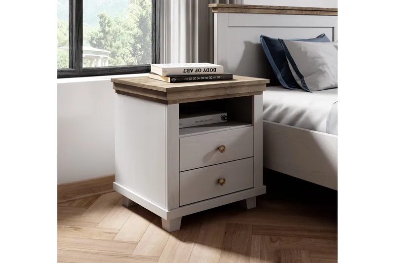 Doade Sängbord 62x246 cm - Askgrå|Natur - Möbler - Bord & matgrupper - Avlastningsbord - Sängbord & nattduksbord