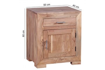 Dornell Sängbord med Lådor 50 cm i Trä - Brun - Möbler - Bord & matgrupper - Avlastningsbord - Sängbord & nattduksbord