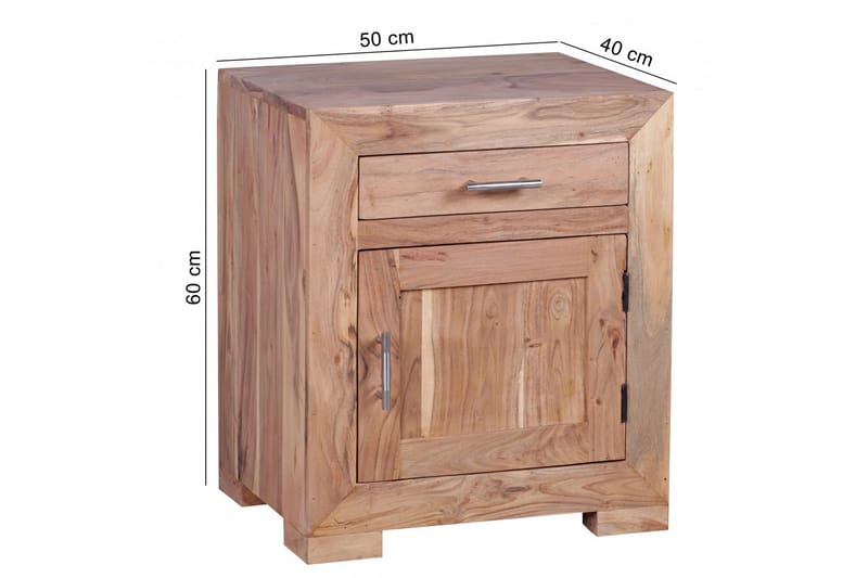 Dornell Sängbord med Lådor 50 cm i Trä - Brun - Möbler - Bord & matgrupper - Avlastningsbord - Sängbord & nattduksbord