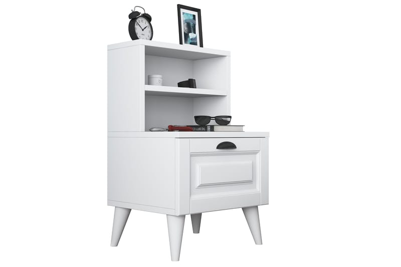 Eladia Sängbord 45 cm - Vit - Möbler - Bord & matgrupper - Avlastningsbord - Sängbord & nattduksbord