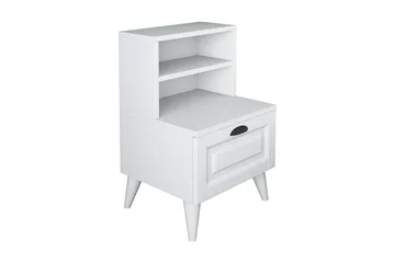 Eladia Sängbord 45 cm - Vit - Möbler - Bord & matgrupper - Avlastningsbord - Sängbord & nattduksbord
