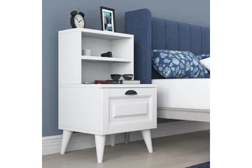 Eladia Sängbord 45 cm - Vit - Möbler - Bord & matgrupper - Avlastningsbord - Sängbord & nattduksbord