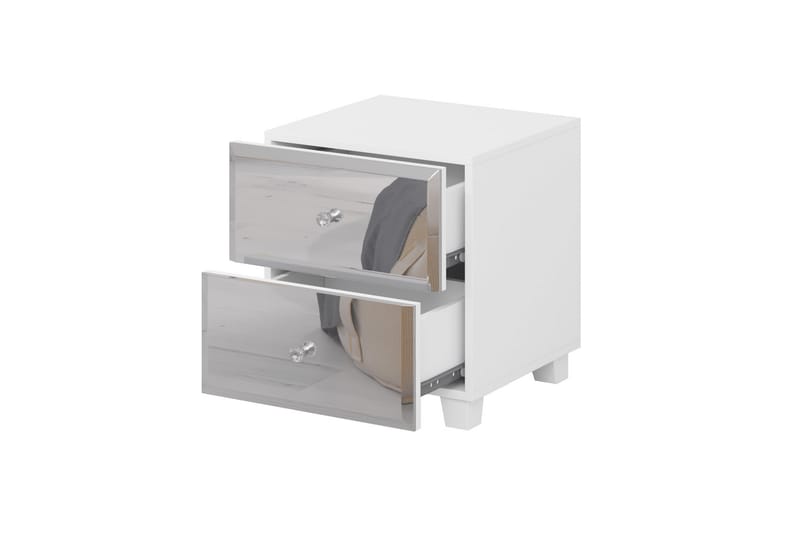 Eshton Sängbord 45x45 cm - Vit - Möbler - Bord & matgrupper - Avlastningsbord - Sängbord & nattduksbord