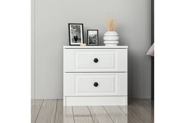 Fruitland Sängbord 54 cm i Trä med Förvaring och Lådor - Vit - Möbler - Bord & matgrupper - Avlastningsbord - Sängbord & nattduksbord