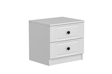 Fruitland Sängbord 54 cm i Trä med Förvaring och Lådor - Vit - Möbler - Bord & matgrupper - Avlastningsbord - Sängbord & nattduksbord