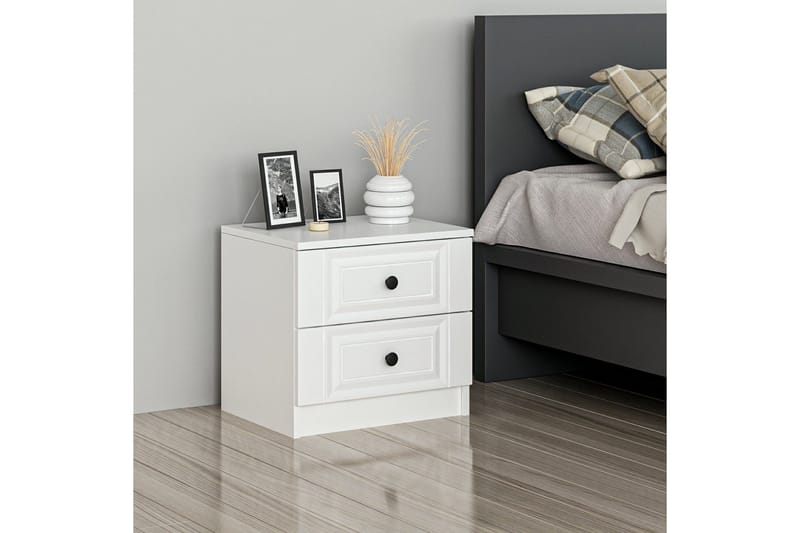 Fruitland Sängbord 54 cm - Vit - Möbler - Bord & matgrupper - Avlastningsbord - Sängbord & nattduksbord