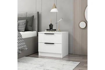 Fruitland Sängbord 54 cm - Vit - Möbler - Bord & matgrupper - Avlastningsbord - Sängbord & nattduksbord