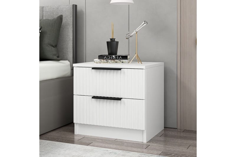 Fruitland Sängbord 54 cm - Vit - Möbler - Bord & matgrupper - Avlastningsbord - Sängbord & nattduksbord