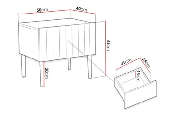 Glenndale Sängbord 50 cm Concept 55 Black - Möbler - Bord & matgrupper - Avlastningsbord - Sängbord & nattduksbord