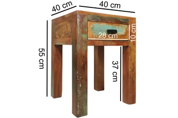 Haage Sängbord 40 cm - Flerfärgad - Möbler - Bord & matgrupper - Avlastningsbord - Sängbord & nattduksbord