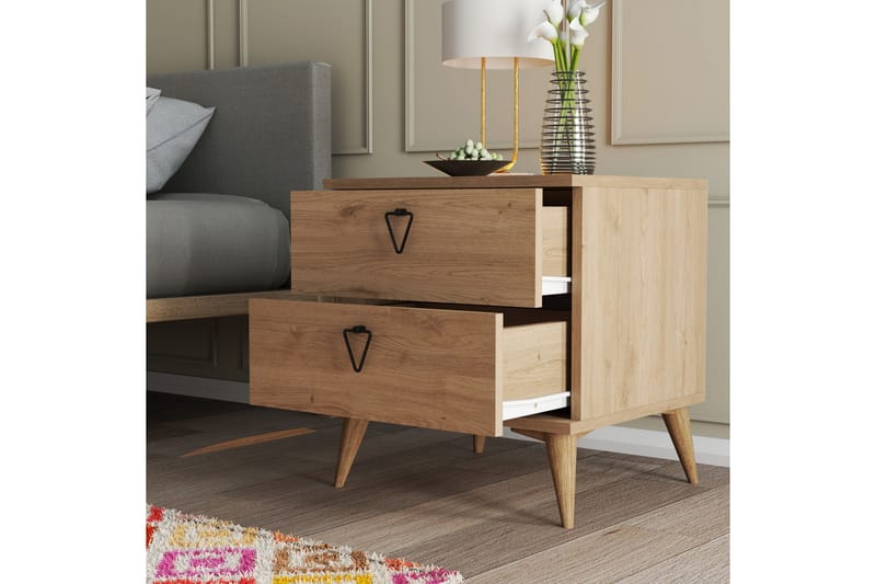 Heibert Sängbord 52 cm - Natur - Möbler - Bord & matgrupper - Avlastningsbord - Sängbord & nattduksbord