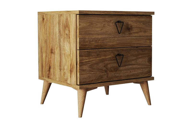 Heibert Sängbord 52 cm - Valnöt - Möbler - Bord & matgrupper - Avlastningsbord - Sängbord & nattduksbord