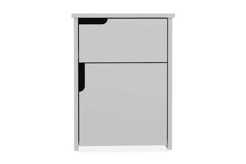 Hejde Sängbord 40 cm med Förvaring 2 Skåp - Vit - Möbler - Bord & matgrupper - Avlastningsbord - Sängbord & nattduksbord