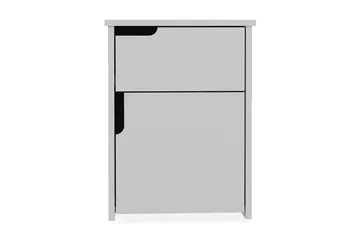 Hejde Sängbord 40 cm med Förvaring 2 Skåp - Vit - Möbler - Bord & matgrupper - Avlastningsbord - Sängbord & nattduksbord