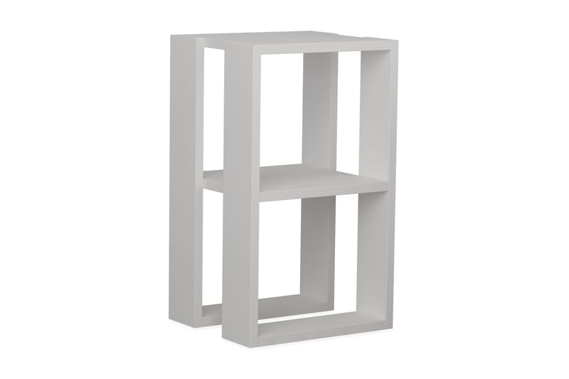 Homitis Sängbord 30 cm med Förvaring Hylla - Vit - Möbler - Bord & matgrupper - Avlastningsbord - Sängbord & nattduksbord