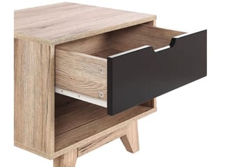 Hultz Soffbord 50 cm - Svart/Ljust Trä - Möbler - Bord & matgrupper - Avlastningsbord - Sängbord & nattduksbord