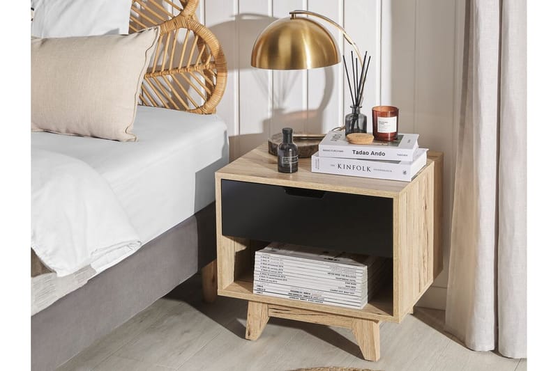 Hultz Soffbord 50 cm - Svart/Ljust Trä - Möbler - Bord & matgrupper - Avlastningsbord - Sängbord & nattduksbord