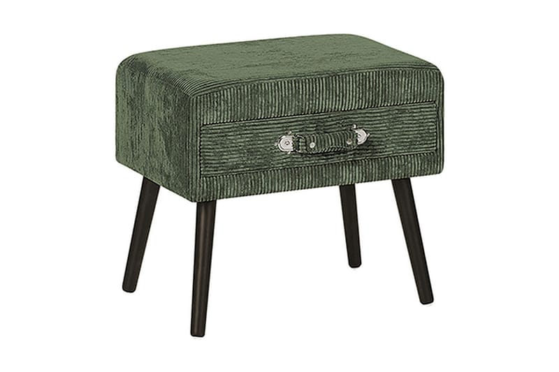Jalendu Sängbord 50 cm - Grön/Konstläder - Sängbord & nattduksbord