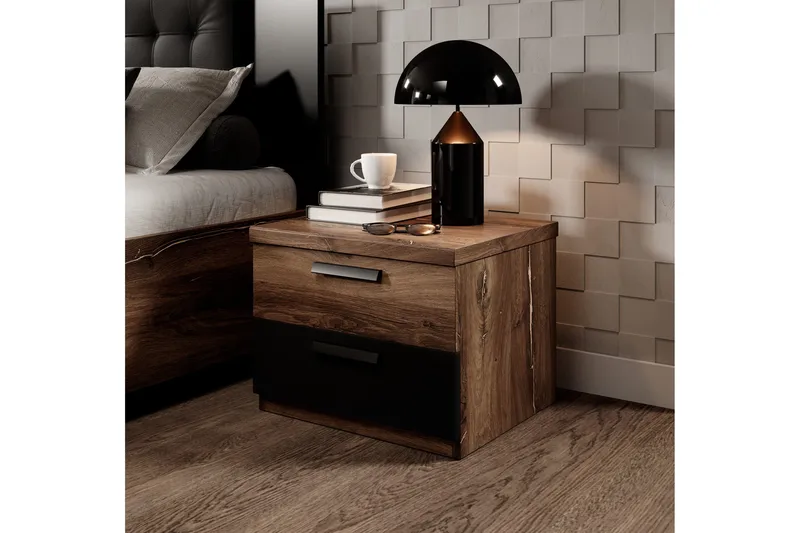 Joannie Sängbord 46 cm, Mörkbrun