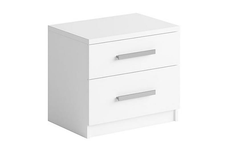 Julissa Sängbord 50 cm med Förvaring 2 Lådor - Vit - Möbler - Bord & matgrupper - Avlastningsbord - Sängbord & nattduksbord