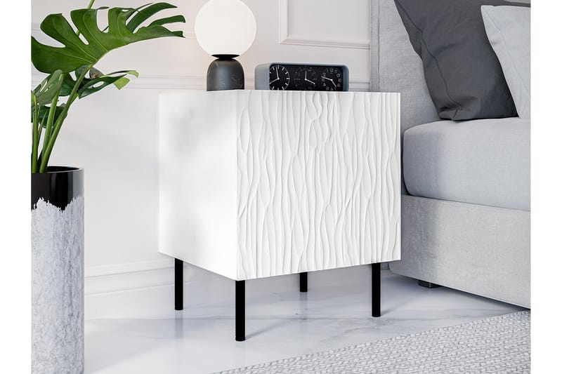 Juniskär Sängbord 44 cm - Vit - Möbler - Bord & matgrupper - Avlastningsbord - Sängbord & nattduksbord