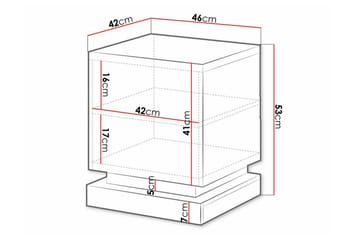 Juniskär Sängbord 46 cm - Svart - Möbler - Bord & matgrupper - Avlastningsbord - Sängbord & nattduksbord