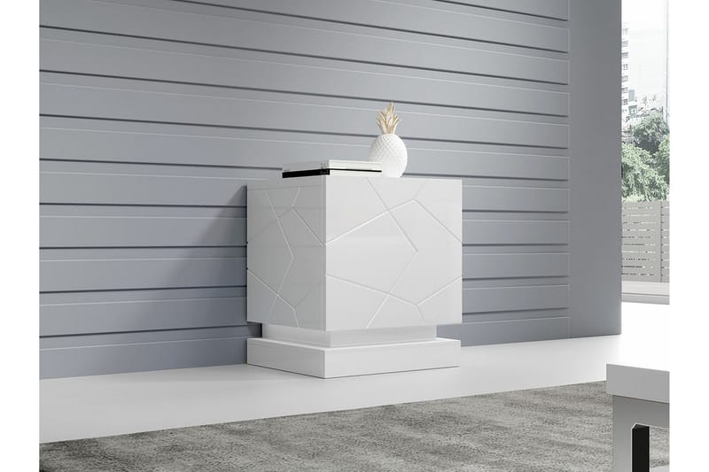 Juniskär Sängbord 46 cm - Vit - Möbler - Bord & matgrupper - Avlastningsbord - Sängbord & nattduksbord