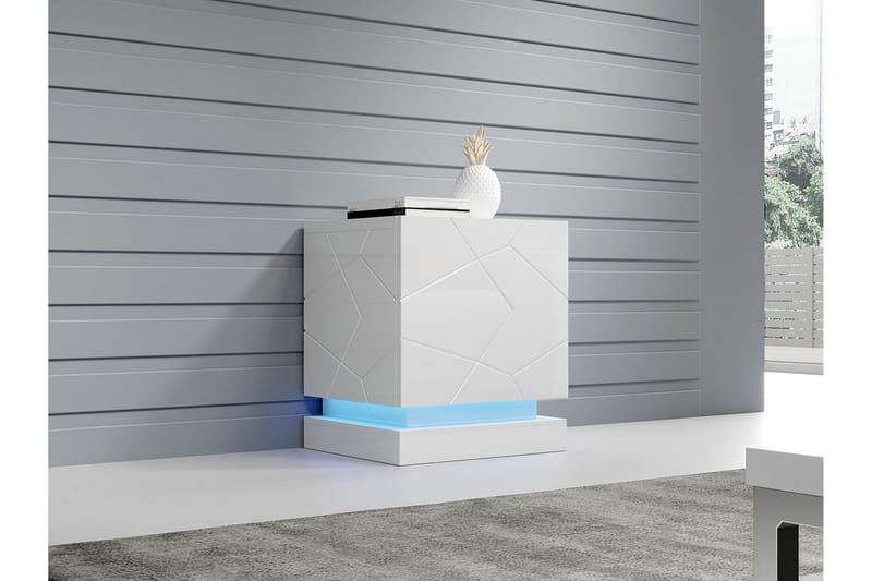 Juniskär Sängbord 46 cm - Vit - Möbler - Bord & matgrupper - Avlastningsbord - Sängbord & nattduksbord