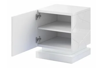 Juniskär Sängbord 46 cm - Vit - Möbler - Bord & matgrupper - Avlastningsbord - Sängbord & nattduksbord