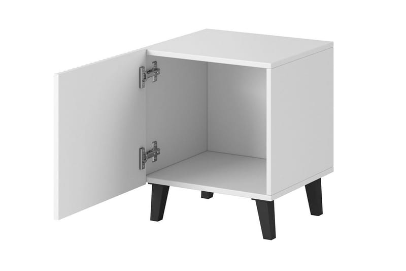 Juniskär Sängbord Fyrkantig Vit|Svart - Möbler - Bord & matgrupper - Avlastningsbord - Sängbord & nattduksbord