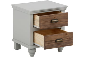 Kagami Sängbord 45x38 cm - Grå/Brun - Möbler - Bord & matgrupper - Avlastningsbord - Sängbord & nattduksbord