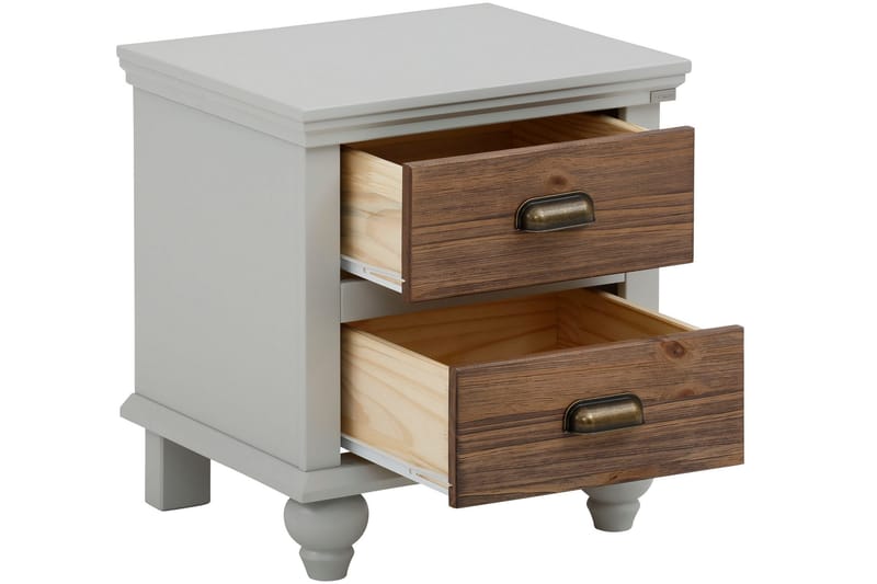 Kagami Sängbord 45x38 cm - Grå/Brun - Möbler - Bord & matgrupper - Avlastningsbord - Sängbord & nattduksbord