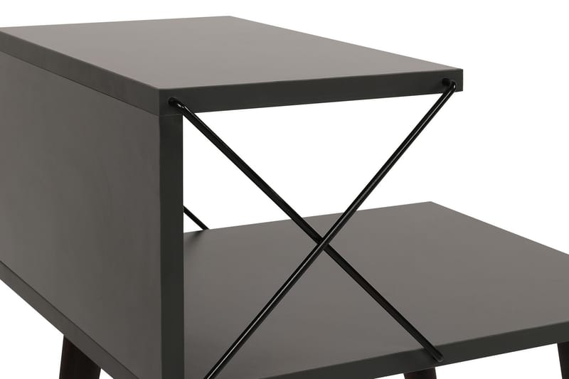 Kaysie Sängbord 50 cm - Antracit - Möbler - Bord & matgrupper - Avlastningsbord - Sängbord & nattduksbord