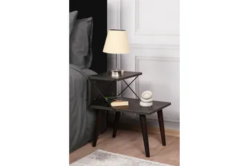 Kaysie Sängbord 50 cm - Mörkbrun - Möbler - Bord & matgrupper - Avlastningsbord - Sängbord & nattduksbord