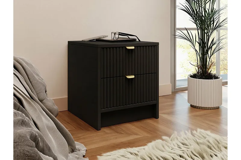 Kintore Sängbord 35 cm - Svart - Möbler - Bord & matgrupper - Avlastningsbord - Sängbord & nattduksbord