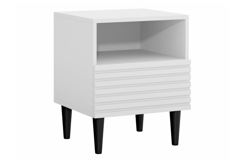 Kintore Sängbord 42 cm - Vit - Möbler - Bord & matgrupper - Avlastningsbord - Sängbord & nattduksbord