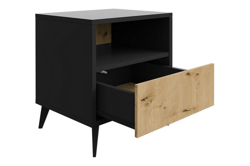 Kintore Sängbord 47 cm - Svart - Möbler - Bord & matgrupper - Avlastningsbord - Sängbord & nattduksbord