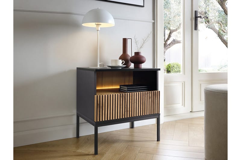 Klinkerville Sängbord 54 cm - Svart - Möbler - Bord & matgrupper - Avlastningsbord - Sängbord & nattduksbord