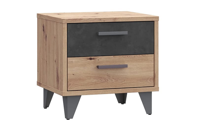 Kocherinovo Sängbord 42x50 cm - Brun/Grå - Möbler - Bord & matgrupper - Avlastningsbord - Sängbord & nattduksbord