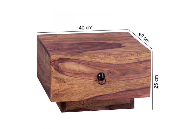 Krams Sängbord 40 cm med Förvaring Låda - Massivt Trä - Möbler - Bord & matgrupper - Avlastningsbord - Sängbord & nattduksbord