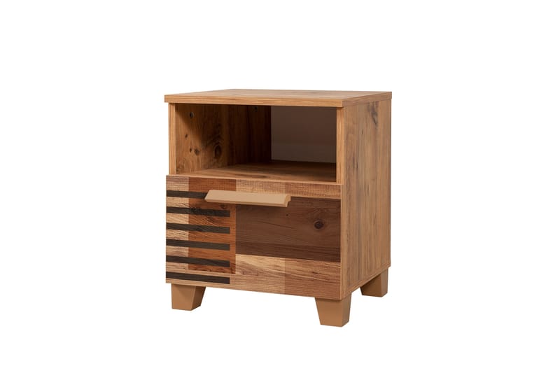 Leva Sängbord 45x40 cm Brun - Hanah Home - Möbler - Bord & matgrupper - Avlastningsbord - Sängbord & nattduksbord