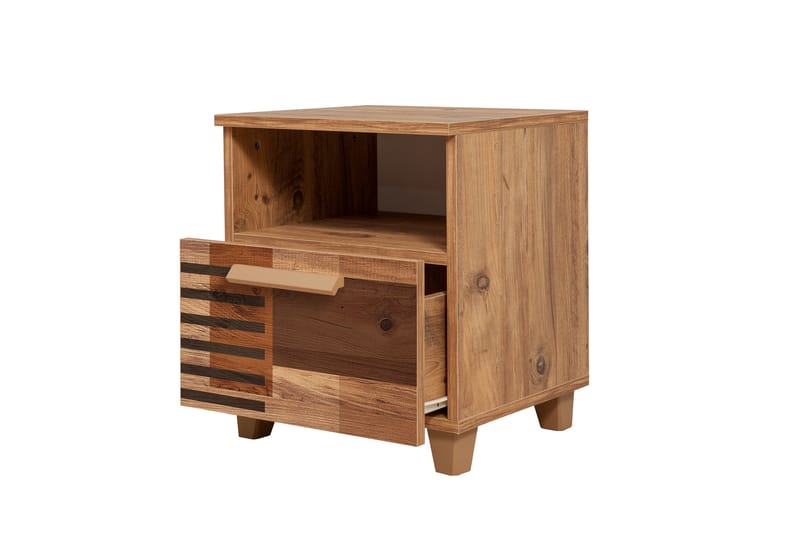 Leva Sängbord 45x40 cm Brun - Hanah Home - Möbler - Bord & matgrupper - Avlastningsbord - Sängbord & nattduksbord