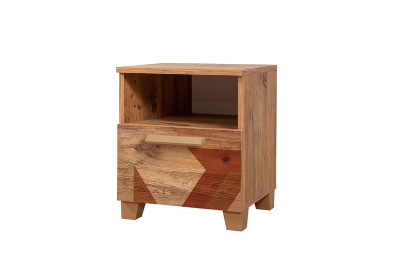 Leva Sängbord 45x40 cm Brun - Hanah Home - Möbler - Bord & matgrupper - Avlastningsbord - Sängbord & nattduksbord