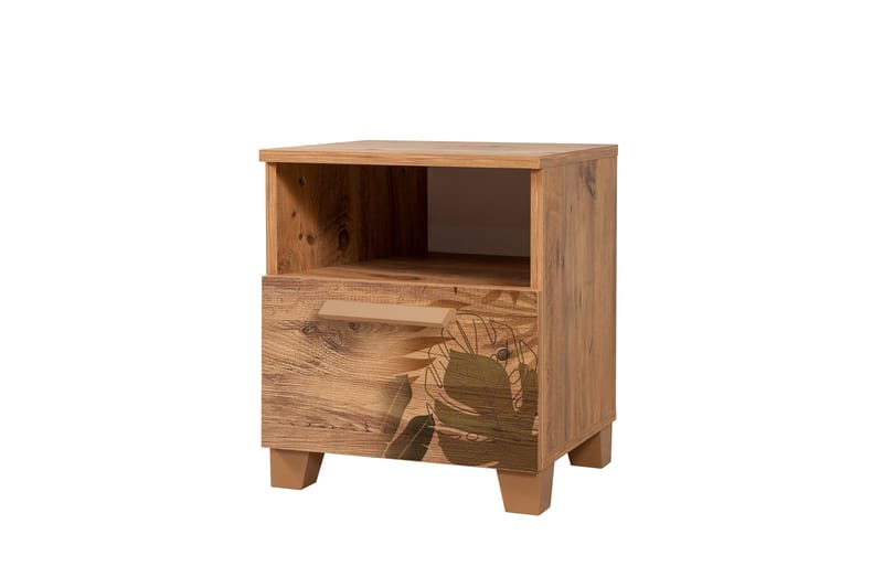 Leva Sängbord 45x40 cm Brun - Hanah Home - Möbler - Bord & matgrupper - Avlastningsbord - Sängbord & nattduksbord
